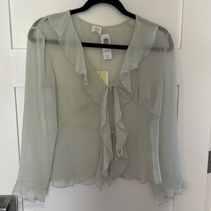 Aritzia Wilfred brand French blouse